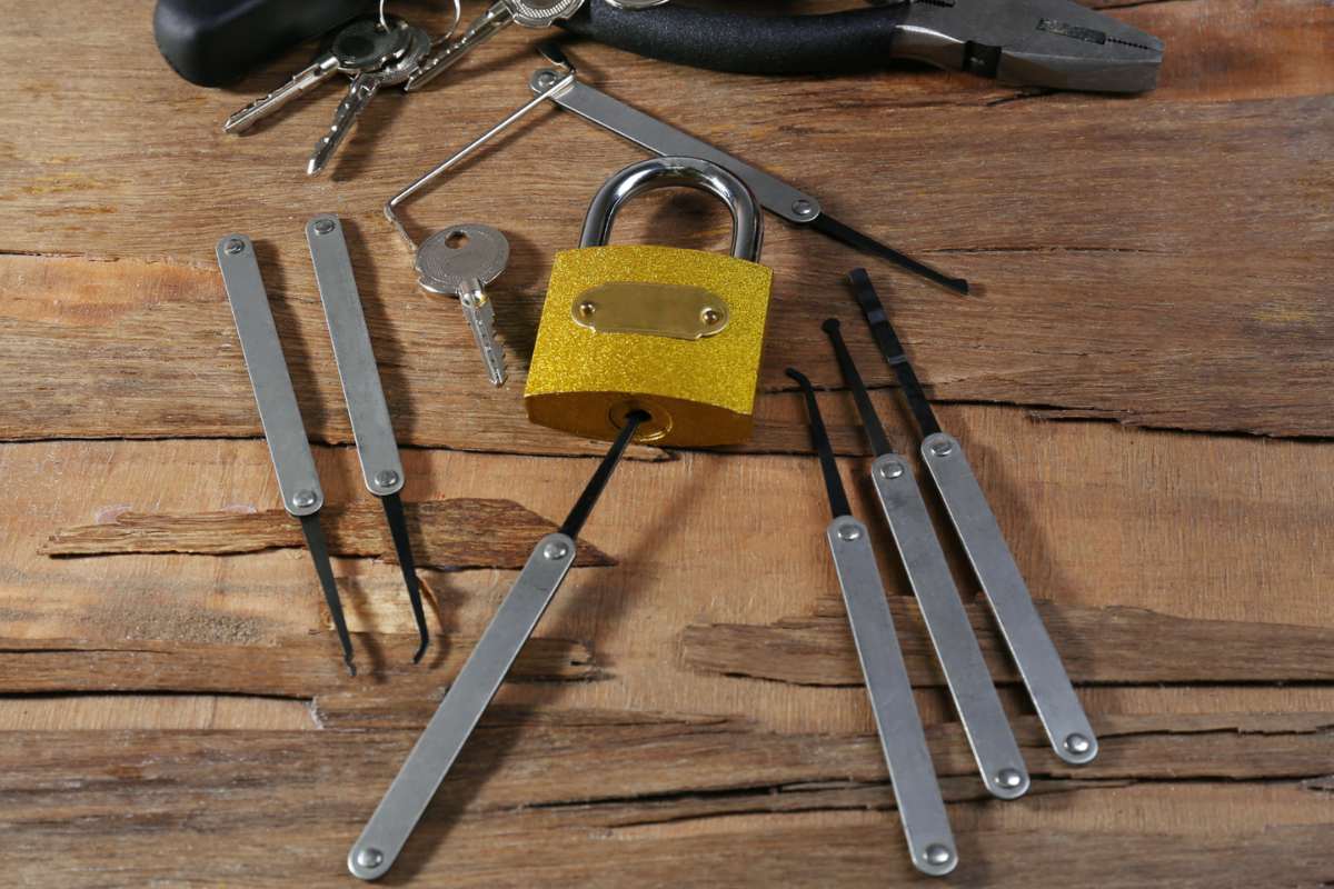 What should I do if a lockpick breaks inside a lock?